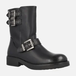 Botines negros de estilo motero Bruna