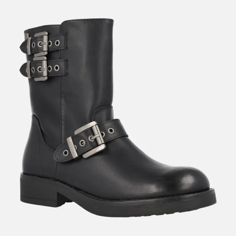 Botines negros de estilo motero Bruna