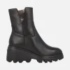 Botines negros de piel con membrana impermeable WONDERDRY