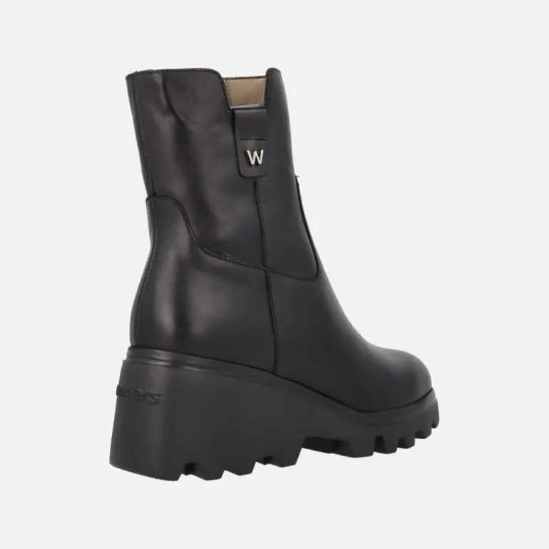 Botines negros de piel con membrana impermeable WONDERDRY