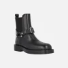 Botines negros de piel Eloise con hebilla frontal
