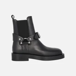 Botines negros de piel Eloise con hebilla frontal