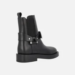 Botines negros de piel Eloise con hebilla frontal