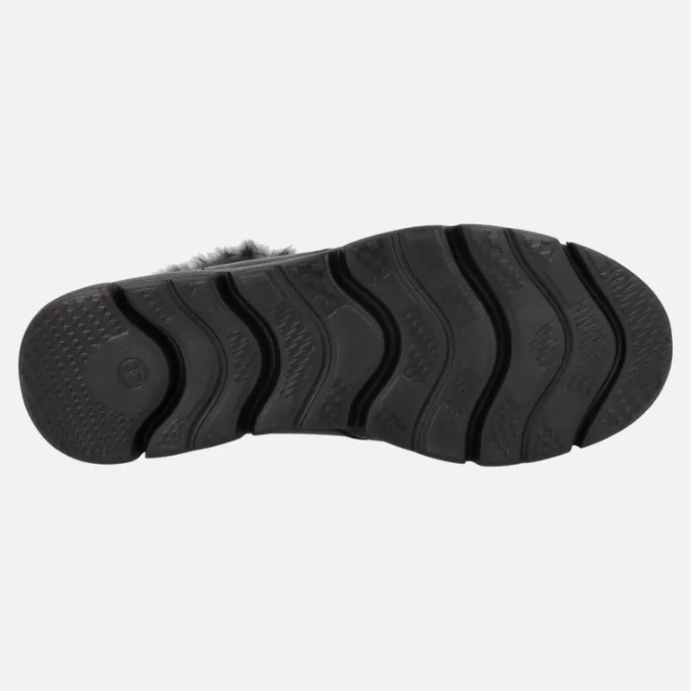 Botines negros de piel Waterprrof con cremallera lateral