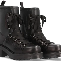 Botines negros multimaterial Cool para mujer