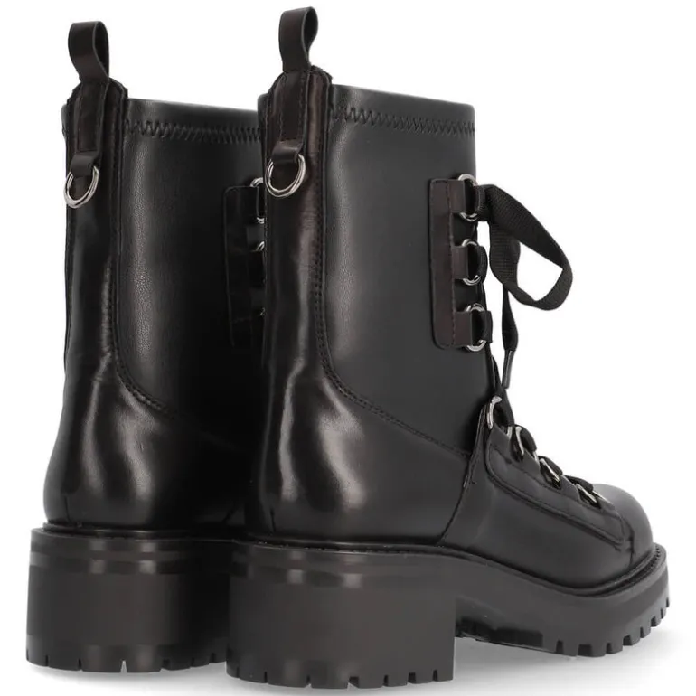 Botines negros multimaterial Cool para mujer
