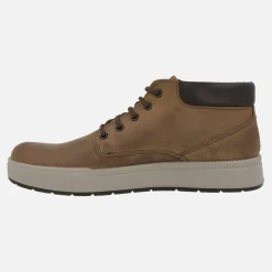 Botines para hombre en piel engrasada marrón con membrana Gore-tex