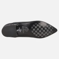 Botines planos negros de piel Elisa
