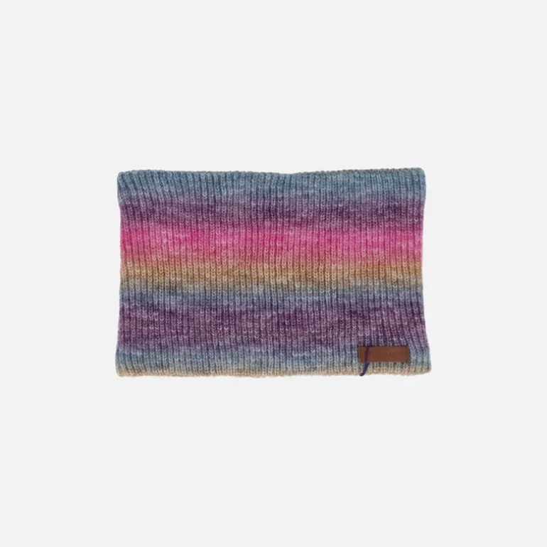 Conjunto Caramelo de cuello y bufanda multicolor