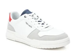 Deportivas blancas de cordones para hombre