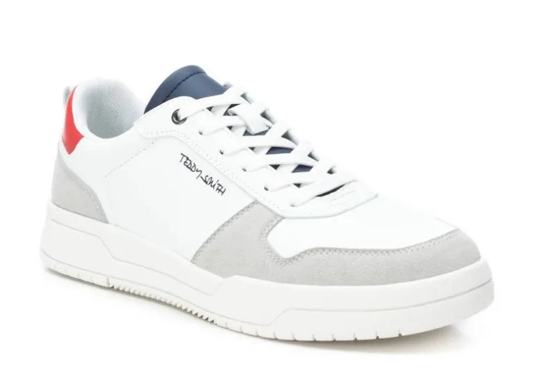 Deportivas blancas de cordones para hombre