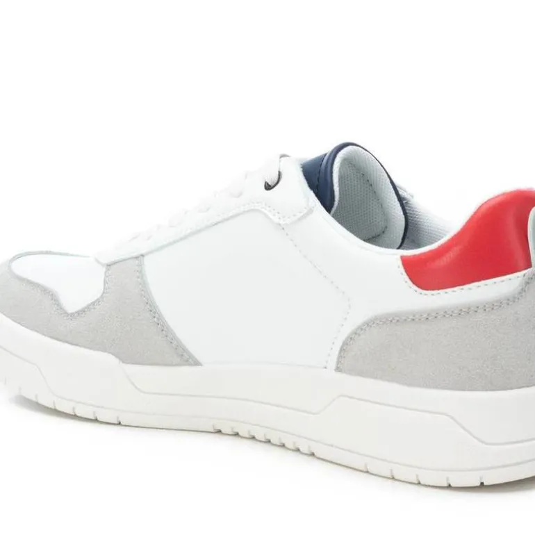Deportivas blancas de cordones para hombre