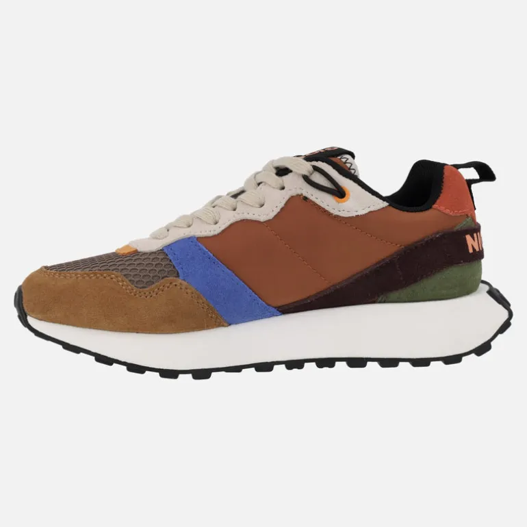 Deportivas retro Gioseppo Custer en combinado marrón