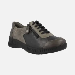 Deportivas Violet con cordones y cremallera