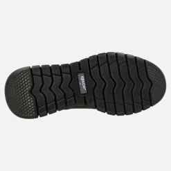 Deportivos en combinado gris con cordones elásticos y membrana impermeable