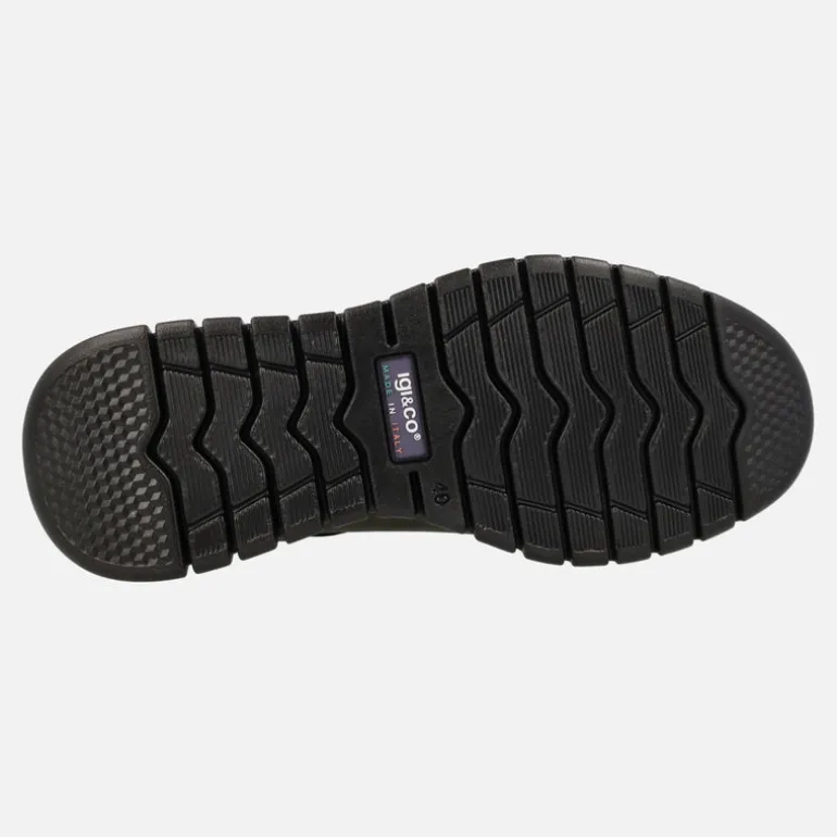 Deportivos en combinado gris con cordones elásticos y membrana impermeable