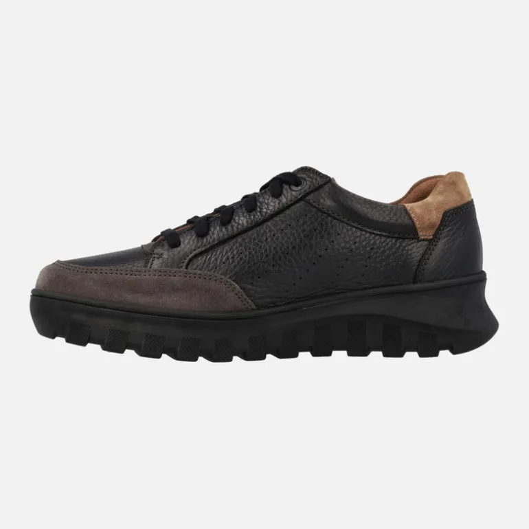 Deportivos negros de piel Flynn Velsport Graphite