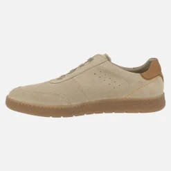DEPORTIVOS PARA HOMBRE EN SERRAJE BEIGE CON CORDONES ELÁSTICOS