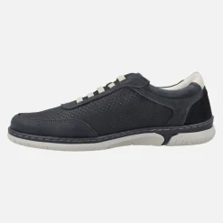 Deportivos para hombre en piel engrasada con picados