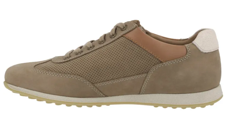 Deportivos para hombre Leon en piel nobuck taupe
