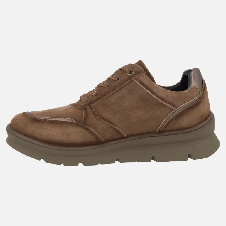Deportivos Waterproof en serraje con cordones y cremallera