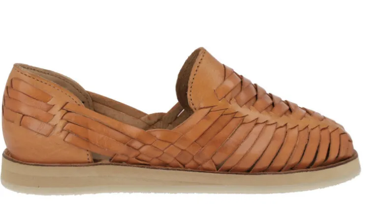 Huaraches trenzados con plataforma Sahuayo alto