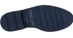 Mocasines Aeroplane en piel azul marino con borlas