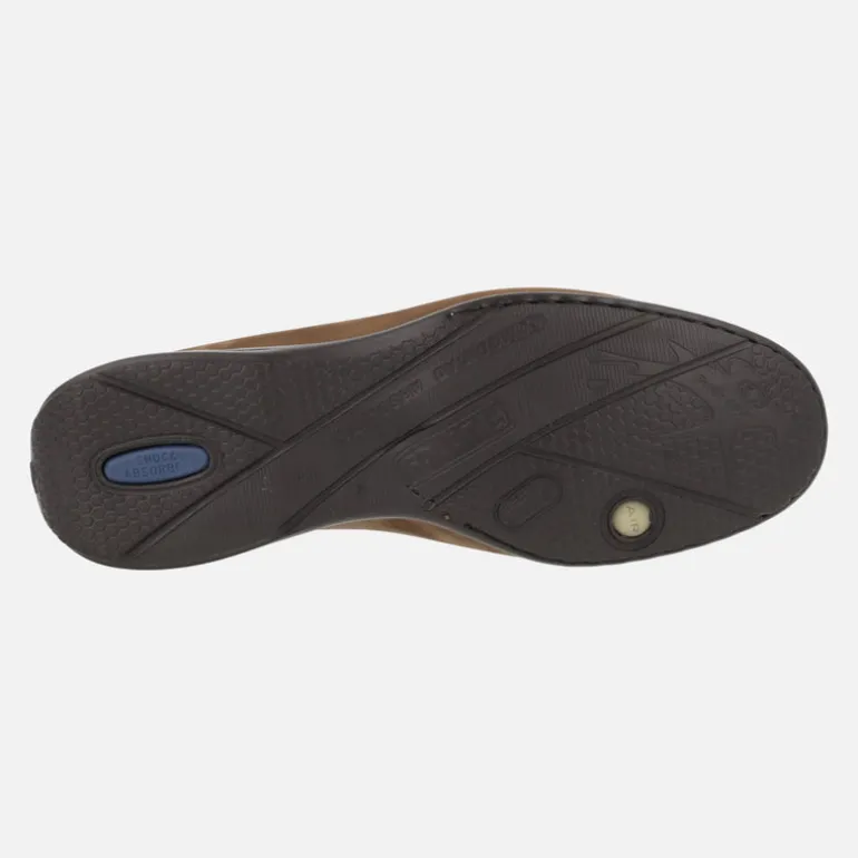 Mocasines clásicos de nobuck marrón para hombre Orion