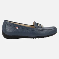 Mocasines clásicos de piel Bruni con adorno metálico