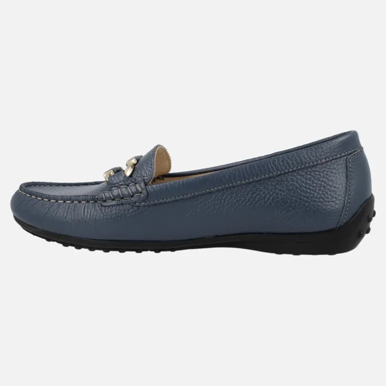 Mocasines clásicos de piel Bruni con adorno metálico