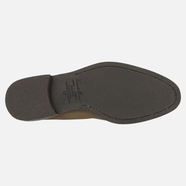 Mocasines con antifaz Casa Campo para hombre en serraje marrón