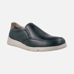 Mocasines confort Daryl en azul marino con elásticos laterales