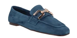 Mocasines de ante con adorno metálico para mujer Frida