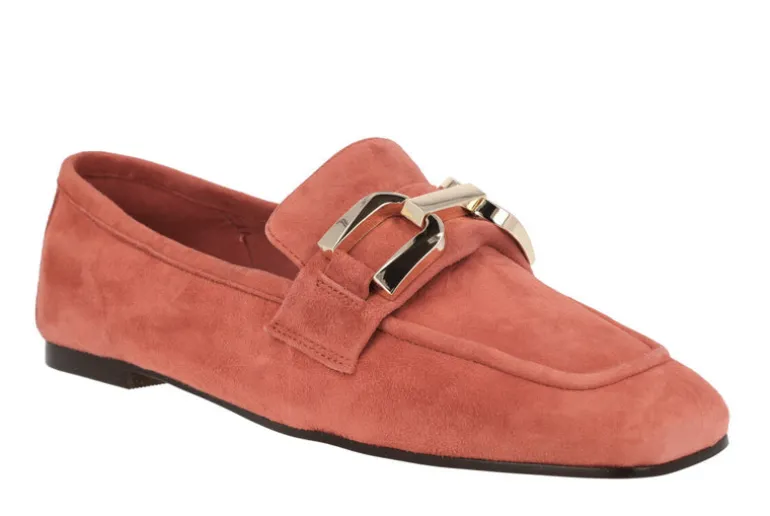 Mocasines de ante con adorno metálico para mujer Frida