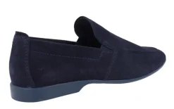Mocasines de ante con elásticos y piso fino de goma