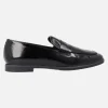 Mocasines de charol con antifaz para mujer