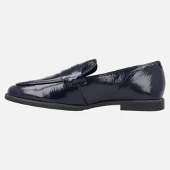 Mocasines de charol con antifaz para mujer