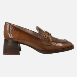 Mocasines de charol Milan con adorno metálico