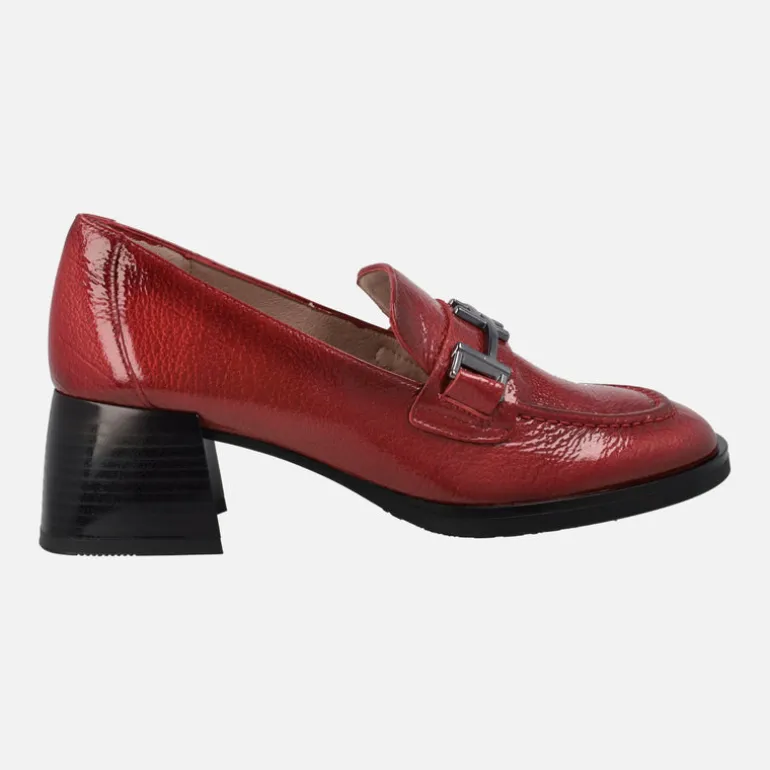 Mocasines de charol Milan con adorno metálico