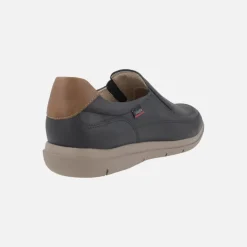 Mocasines de nobuck engrasado azul marino con elásticos Duna