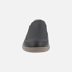 Mocasines de nobuck engrasado azul marino con elásticos Duna