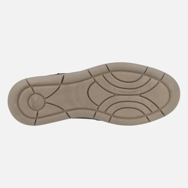 Mocasines de nobuck engrasado azul marino con elásticos Duna
