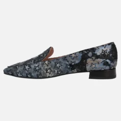 Mocasines de pelo con detalle de estrellas para mujer