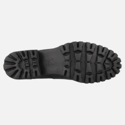 Mocasines de piel con adorno metálico y piso track