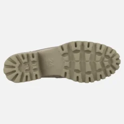 Mocasines de piel con adorno metálico y piso track