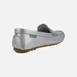 Mocasines de piel con antifaz y piso de goma