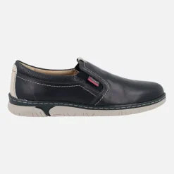 Mocasines de piel con elásticos laterales