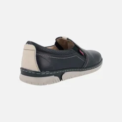 Mocasines de piel con elásticos laterales