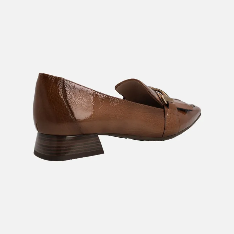 Mocasines de piel Dali con flecos y adorno metálico