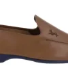 Mocasines de piel para hombre con piso fino de goma